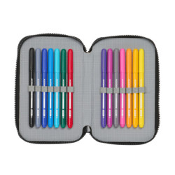 PLUMIER DOBLE PQÑO 28 PCS STAR WARS "THE FIGHTER" 412401854 SAFTA24