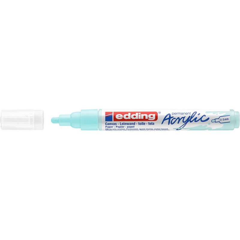 MARCADOR EDDING N.º 5100 ACRILICO 2-3 MM AZUL PASTEL COLOR 916 UNIDAD