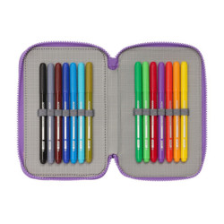 PLUMIER TRIPLE 36 PCS STITCH "SWEET" SAFTA25 ENERO 412417857