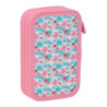 PLUMIER DOBLE PQÑO 28 PCS RECICLADO MOOS "FLORES" SAFTA25 ENERO 412418854