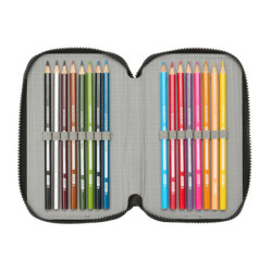 PLUMIER TRIPLE 36 PCS TORTUGAS NINJA 412470857 SAFTA24 VAC 12,5*19,5