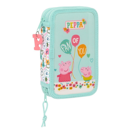 PLUMIER DOBLE PQÑO 28 PCS PEPPA PIG "COSY CORNER" SAFTA23 ENERO 412290854