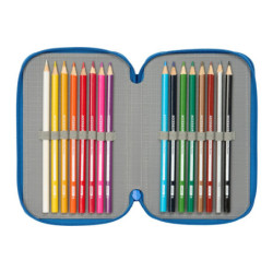 PLUMIER TRIPLE 37 PCS SUPERMAN SAFTA26 412504857 19,5X12,5 UNIDAD