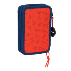 PLUMIER DOBLE PQÑO 29 PCS SUPER MARIO "TRICK" SAFTA25 ENERO 412508854