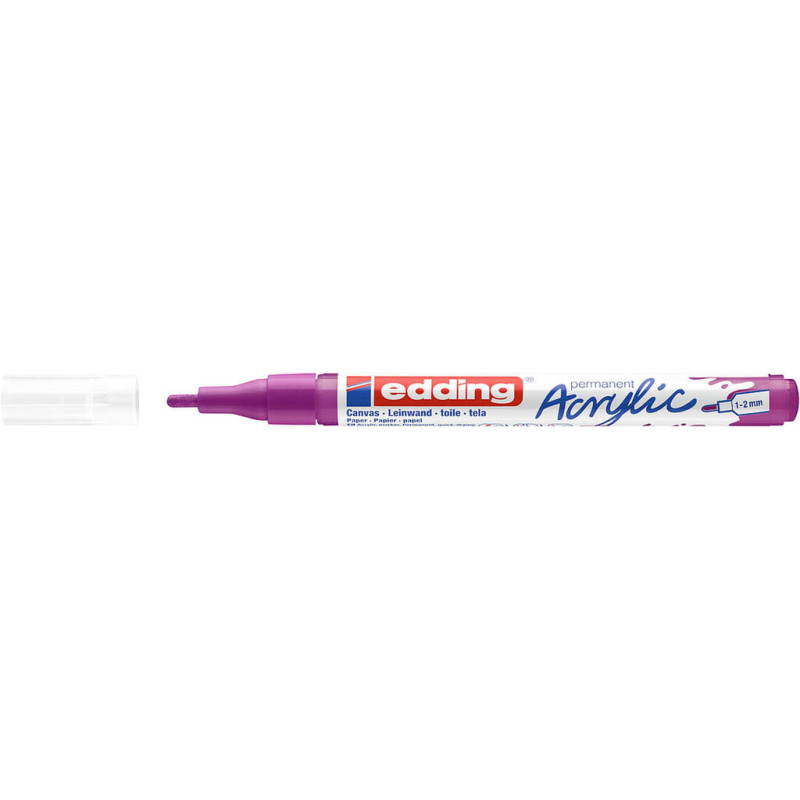 MARCADOR EDDING N.º 5300 ACRILICO 1-2 MM ARANDANO COLOR 910 UNIDAD
