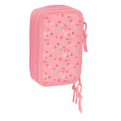 PLUMIER TRIPLE 37 PCS RECICLADO MOOS "PASSION" SAFTA25 ENERO 412518857