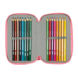 PLUMIER TRIPLE 37 PCS RECICLADO MOOS "PASSION" SAFTA25 ENERO 412518857