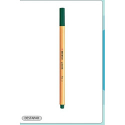 ROTULADOR STABILO POINT 88  VERDE AZULADO 53 C/10U ^
