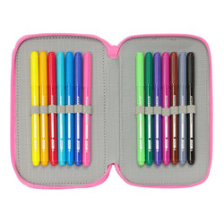 PLUMIER TRIPLE 37 PCS GABBY'S DOLLHOUSE "CONFETTI" SAFTA26 412527857 19,5X12,5 UNIDAD