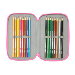 PLUMIER TRIPLE 37 PCS GABBY'S DOLLHOUSE "CONFETTI" SAFTA26 412527857 19,5X12,5 UNIDAD