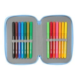 PLUMIER TRIPLE 37 PCS BLUEY "LET'S PLAY" SAFTA26 412534857 19,5X12,5 UNIDAD