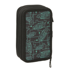 PLUMIER TRIPLE 37 PCS NERF "GAME" SAFTA25 ENERO 412540857