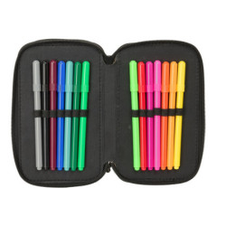 PLUMIER TRIPLE 37 PCS NERF "GAME" SAFTA25 ENERO 412540857