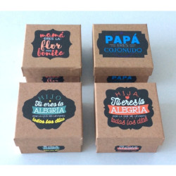 CAJA REGALO FRASE FAMILIA KRAF  75146 -42067PAQ. 12U ARGU