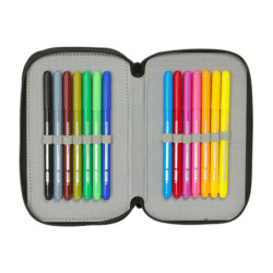 PLUMIER TRIPLE 37 PCS HOT WHEELS SAFTA26 412553857 19,5X12,5 UNIDAD