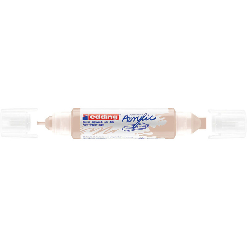 MARCADOR EDDING N.º 5400 ACRILICO 3D 2-3 / 5-10 MM BEIGE CALIDO COLOR 255 UNIDAD