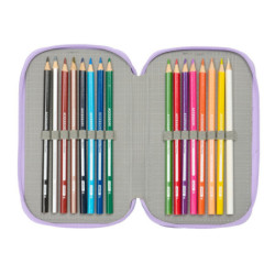 PLUMIER TRIPLE 37 PCS FROZEN "SPIRIT" SAFTA25 VAC 412571857 MEDIDAS: 19,5*12,5