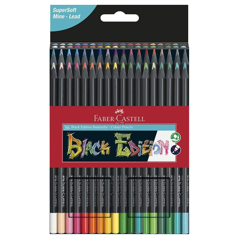 LAPIZ FABER-CASTELL BLACK EDITION CARTON 36C 116436