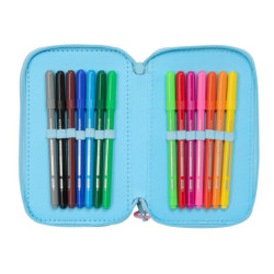 PLUMIER TRIPLE 37 PCS STITCH "HAPPY" SAFTA25 VAC 412588857 MEDIDAS: 19,5*12,5