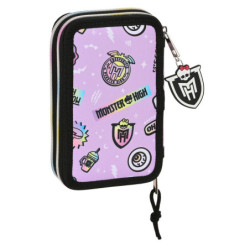 PLUMIER DOBLE PQÑO 28 PCS MONSTER HIGH "BEST BOOS" 422340854 SAFTA23 VAC