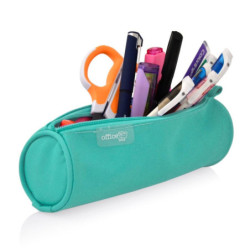 PORTATODO OFFICE BOX COLOR LINE REDONDO UNA CREMALLERA COLORES SURTIDOS 59511 UNIDAD