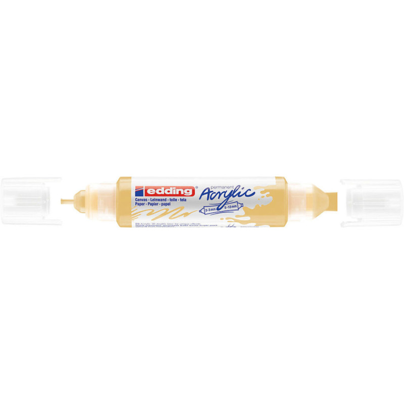 MARCADOR EDDING N.º 5400 ACRILICO 3D 2-3 / 5-10 MM AMARILL PASTEL COLOR 915 UNIDAD