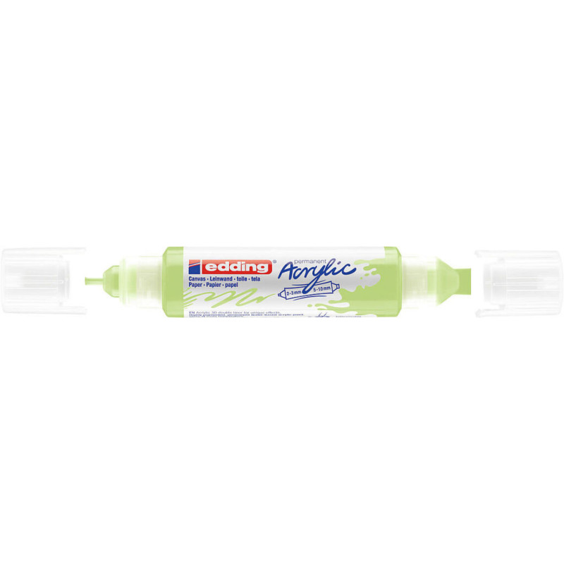 MARCADOR EDDING N.º 5400 ACRILICO 3D 2-3 / 5-10 MM VERDE PASTEL COLOR 917 UNIDAD