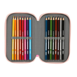 ESTUCHE CREMA. TRIPLE 36 PCS SAFTA "MAGIC GARDEN" 442128857 19,5*12,5 SAFTA22