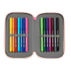 ESTUCHE CREMA. TRIPLE 36 PCS SAFTA "MAGIC GARDEN" 442128857 19,5*12,5 SAFTA22