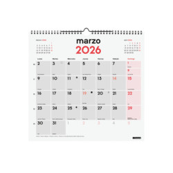 CALENDARIO PARED ESCRIBIR L 2026+ FINOCAM26 780070026 340 X 5 X 330 MM
