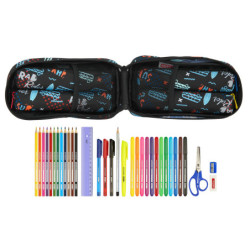 ESTUCHE CREMA. MOCHILA C/4 PORT.LLENOS SAFTA "SURF CAMP" 442129747 23*12 SAFTA22