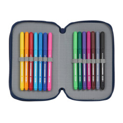 ESTUCHE CREMA. TRIPLE 36 PCS SAFTA "SKATE" 442130857 19,5*12,5 SAFTA22