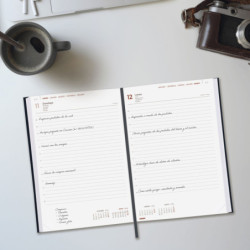 AGENDA MILANO Y11 1DP 2026 NEGRO+ FINOCAM26 625185026 168 X 32 X 245 MM