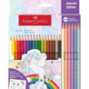 LAPIZ FABER-CASTELL 18+6 COLORES CAJA CARTON UNICORNIO 111221