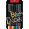 LAPIZ FABER-CASTEL BLACK EDITION 12 COLORES ESTUCHE METAL 116413