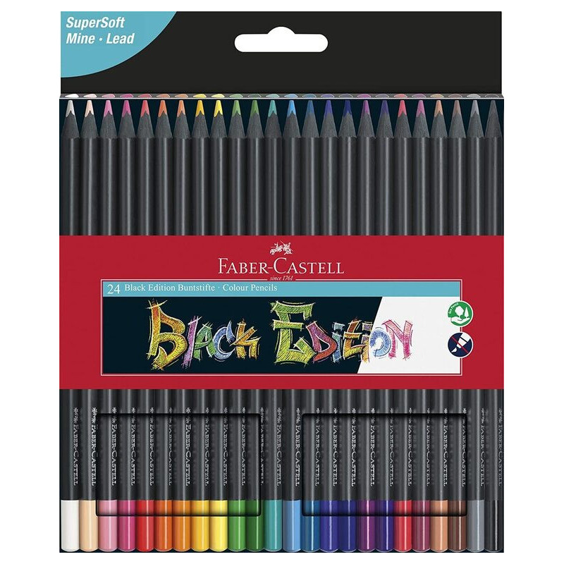 LAPIZ FABER-CASTELL BLACK EDITION CARTON 24C 116424