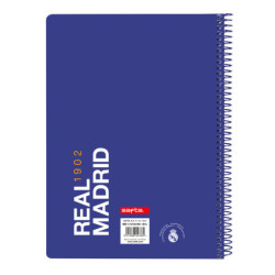 LIBRETA CUARTO 80 H. TAPAS DURAS REAL MADRID 1ª EQUIP. 21/22 512154065 22*15,5 SAFTA22
