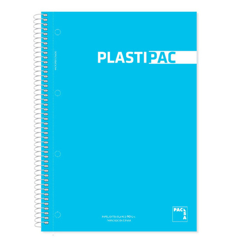 CUADERNO T PP FOLIO 100H MICROPERFORADO PACSA PLASTIPAC 90G LISO 16686