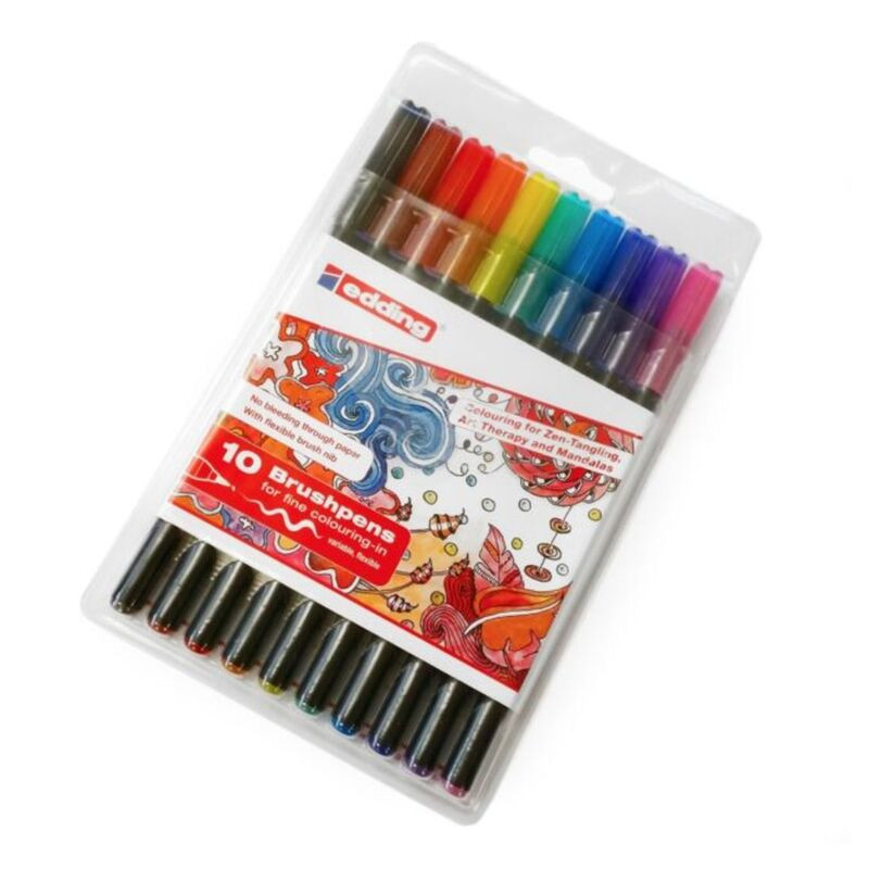 ROTULADOR EDDING 1340 PINCEL BLISTER 6 COLORES METALICOS SURTIDOS 1340-6