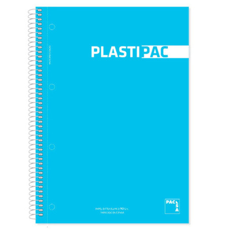 CUADERNO T PP FOLIO 100H MICROPERFORADO PACSA PLASTIPAC 90G LISO 16686