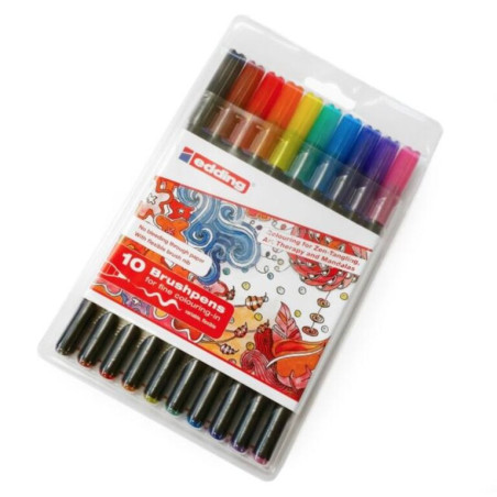 ROTULADOR EDDING 1340 PINCEL BLISTER 6 COLORES METALICOS SURTIDOS 1340-6