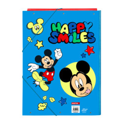 CARPETA FOLIO 3 SOLAPAS MICKEY MOUSE "HAPPY SMILES" 512214068 33,5*26 SAFTA22