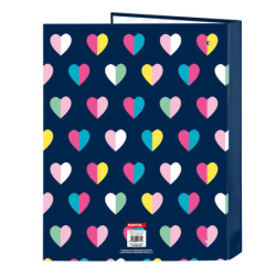 CARPETA FOLIO 4 ANI.MIXTAS BENETTON "CORAZONES" 512250067 33*26,5 SAFTA22