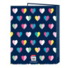 CARPETA FOLIO 4 ANI.MIXTAS BENETTON "CORAZONES" 512250067 33*26,5 SAFTA22