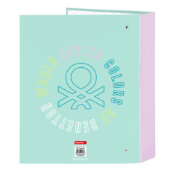 CARPETA F. 4 ANILLAS LOMO ANCHO BENETTON "WORLD" 512251657 33*27 SAFTA22