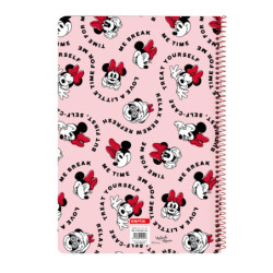 LIBRETA FOLIO 80 H. TAPAS DURAS MINNIE MOUSE "ME TIME" SAFTA23 ENERO 512312066