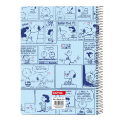 LIBRETA CUARTO 80 H. TAPAS DURAS 1DISEÑ SNOOPY "LOVE" SAFTA25 ENERO 512539065