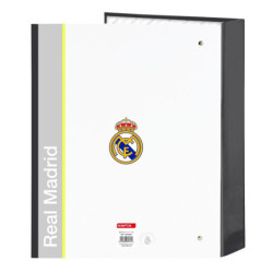 CARPETA F. 4 ANILLAS 35MM LOMO ANCHO REAL MADRID EQUIP. 25/26 SAFTA25 VAC 512554657 MEDIDAS: 33*27