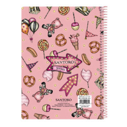 LIBRETA CUARTO 80 H. TAPAS DURAS GORJUSS™ FAIRGROUND "CAROUSEL" SAFTA23 ENERO 522216065