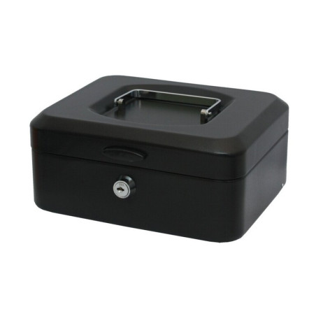 CAJA CAUDALES POESSA C/BANDEJA Y CIERRE MEDIANA NEGRA 318736 UNIDAD